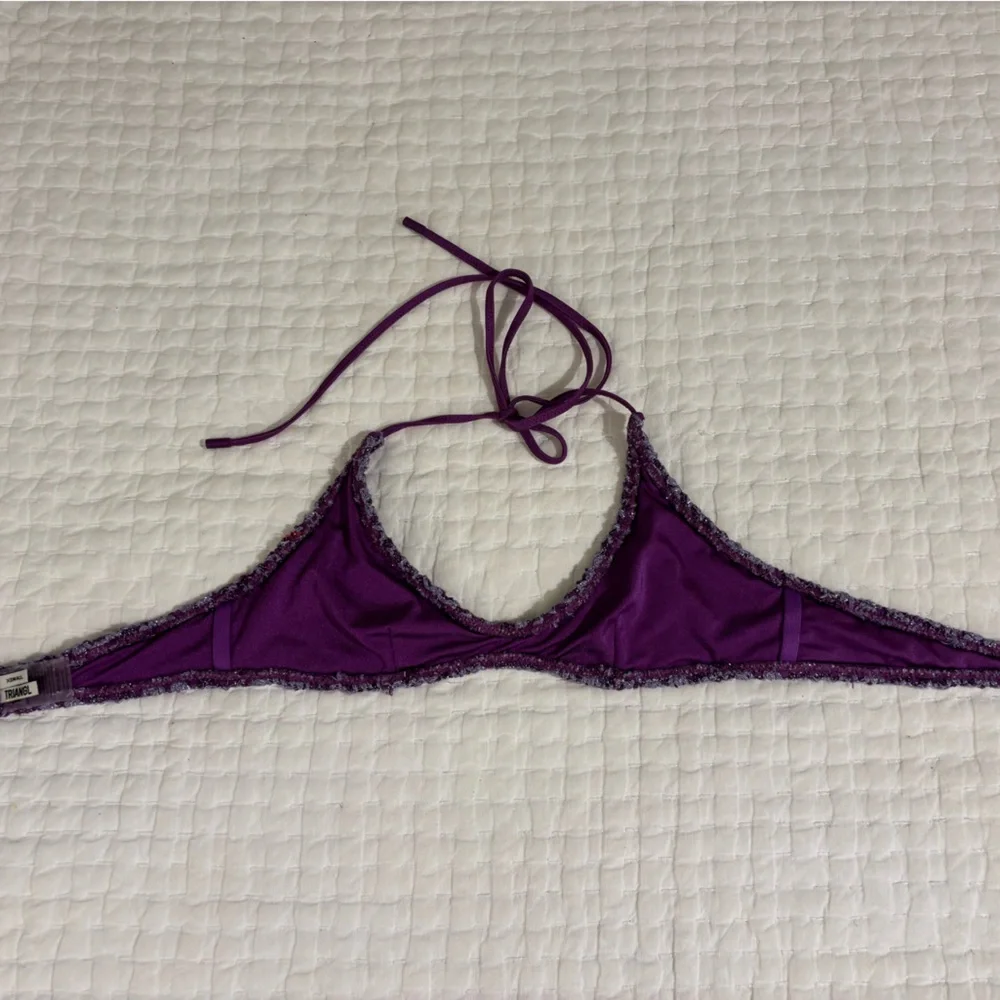 triangl swimwear Purple Crochet Two-Piece Bikini